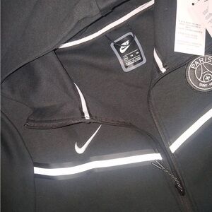 Nike Paris Saint-Germain PSG Tech Fleece Full Zip Hoodie XXL NWT Black